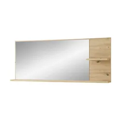 Spiegel  Bogliaco , holzfarben , Glas, Holzwerkstoff , Maße (cm): B: 148 H: 60 T: 17