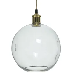 KAYOOM Hängeleuchte "Natalie", transparent (messing, glas), Ø 26cm H: 32cm, Lampen, handgefertigt, modern