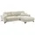 ed exciting design BERN Ecksofa mit Schlaffunktion in Ivory - Moderne Eckcouch in L-Form frei im Raum stellbar, Bettkasten mit - 281 x 189 cm (B/H/T)