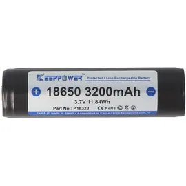 Keeppower 18650 Li-Ion-Akku 3200 mAh 3,6 V 69,4x18,6 mm