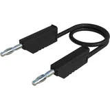 HIRSCHMANN TEST & MEASUREMENT CO MLN 25/1 Messleitung Lamellenstecker 4 mm Lamellenstecker 4 mm 25.00 cm Schwarz 1 St.