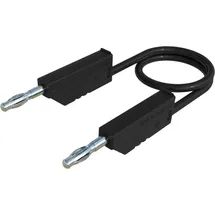HIRSCHMANN TEST & MEASUREMENT CO MLN 25/1 Messleitung Lamellenstecker 4 mm Lamellenstecker 4 mm 25.00 cm Schwarz 1 St.