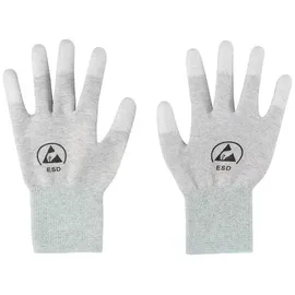 TRU Components ESD-Handschuh mit Beschichtung an den Fingerspitzen Kleider-Größe: M Polyamidfaser, PU-Beschichtung