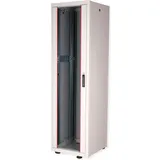 Roline 19-Zoll Netzwerkschrank Basic 42 HE, 600x600 BxT Glastür, grau