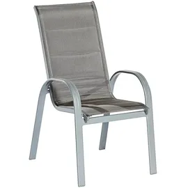 Merxx Amalfi Stapelsessel 56,5 x 77 x 104 cm diamantbraun 2 St.