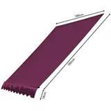 Quick Star Ersatzdach für Klemmmarkise 200x130cm Bordeaux Balkon Sonnensegel Ersatzbezug