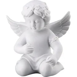 Classic Kleine Figur mittel Engel mit Blumenkranz