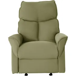 Relaxsessel LA-Z-BOY, grün (khaki grau rvt 189), B:82cm H:103cm T:92cm, Chenille RVT (100% Polyester), Sessel, inkl. Rücken- und Fußverstellung mit Trafo, Akku oder manuell