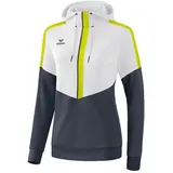Erima Hoodie Squad Weiß/Slate Grey/Bio Lime 36