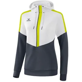 Erima Hoodie Squad Weiß/Slate Grey/Bio Lime 36