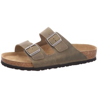 BIRKENSTOCK Arizona Weichbettung Nubukleder geölt faded khaki 43