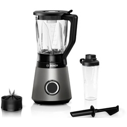 BOSCH Standmixer „MMB6174SN VitaPower“ Zerkleinerer 30.000 UMin,ThermoSafe Glasbehälter 1,5L,inkl. Stößel+Flasche 0,6L silberfarben Standmixer