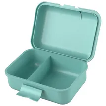 HABA 2012442005 - Brotdose Dino 1, hellblau/mint, mit Trennfach, 16,5x12x6,5cm