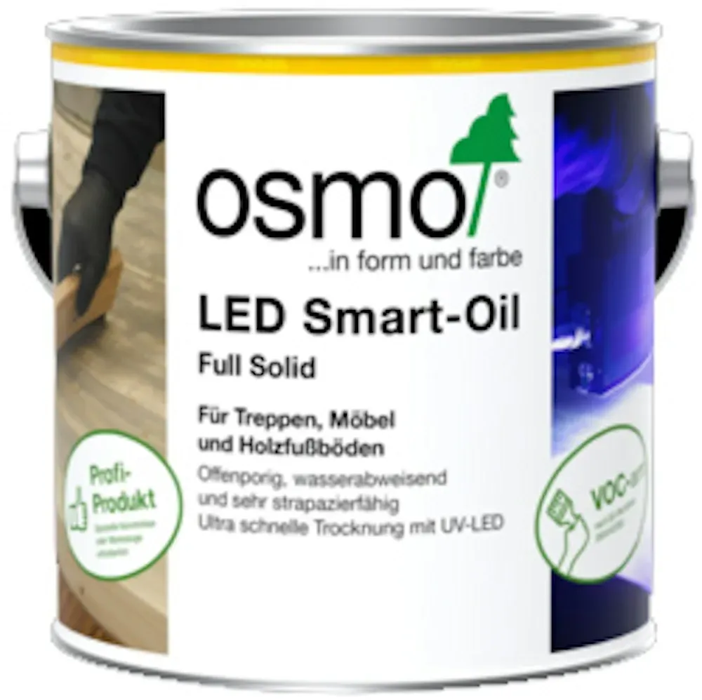 OSMO LED Smart-Oil - Oberflächenfinish zur Aushärtung mit LED Strahlern 5981 Weiß matt 0,75 l
