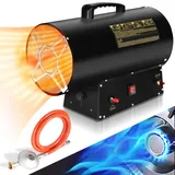 Hengda Gasheizgebläse Gasheizer Heizgerät Gasstrahler Gas Heizgebläse manuelle Zündung Gaskanone 30000W für 450m2 Werkstätten, Straßenbrüc...