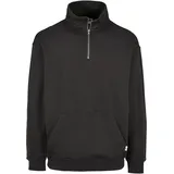 URBAN CLASSICS Sweatshirt Troyer schwarz L