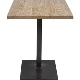 Mendler Bistrotisch HWC-H10 70 x 70 cm Hellbraun