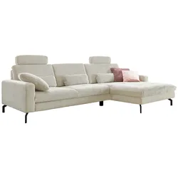 Ecksofa DIE PLANBAR "MP-IN20110 L-Form", beige (natur), B:302cm H:87cm T:178cm, 100% Polyester, Sofas, optional mit Funktionen erhältlich, Kaltschaum-Polsterung