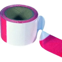 Absperrband 80mm rot/weiß, 250m - rot-weiß