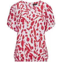 GOLDNER Viskosebluse mit Tulpenärmeln rot 40