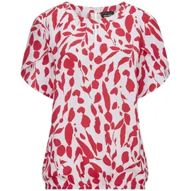 GOLDNER Viskosebluse mit Tulpenärmeln rot 40