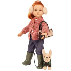 Götz - Stehpuppe Hannah and her dog 50 cm