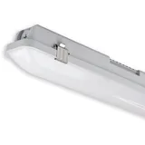 ISOLED LED Wannenleuchte grau 150 cm, IP66, 8,1 cm hoch, mit HF-Sensor, PowerSwitch 36-57W