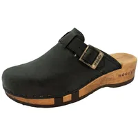 woody Damen Erika Clog, Nero, 43 EU