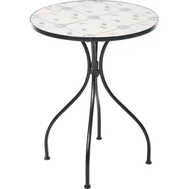 Beliani Bistro Set 3-tlg. Schwarz/Weiß