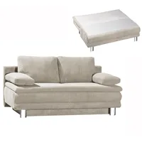 Schlafsofa - natur - mit Staukasten - 194 cm breit