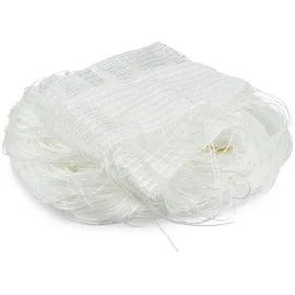 Relaxdays Fadenvorhang 2er Set, kürzbare Fadengardinen mit Stabtunnel, 90 x 245 cm, Türgardine & Raumteiler, weiß