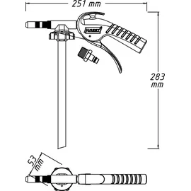HAZET Druckluft-Spritzpistole 9042P-4