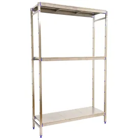 Simonrack Grundregal Edelstahl 1600x860x500 mm weiß