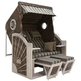 deVries Strandkorb Strandkorb PURE Cliff XL SUN Design 481 braun