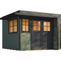 Weka Design Gartenhaus Pure Garden Amberley mit Massivholz-Doppeltür -