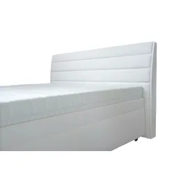 Möbel Kraft Boxspringbett 182 x 116 cm Weiß