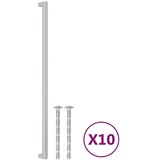 vidaXL Möbelgriffe 10 Stk. Silbern 480 mm Edelstahl