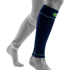 Bauerfeind Sports Unisex Compression Sleeves Lower Leg - lang blau