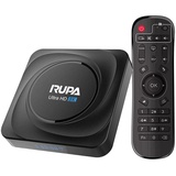 RUPA Android TV Box 11.0, 2024 Neueste Smart TV Box 4GB RAM 32GB ROM RK3566 Quad-Core CPU Unterstützung HD 3D 8K 2.4G/5.8Ghz WiFi BT 4.0 USB 3.0 LAN 1000M TV Box