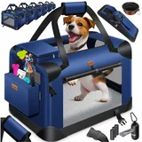 Lovpet LOVPET® Hundebox Hundetransportbox faltbar Inkl.Hundenapf Transporttasche Hundetasche Transportbox für Haustiere, Hunde und Katzen Haustiertransportbox