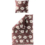 Traumschlaf Menen Blumen Rot 135 x 200 cm + 80 x 80 cm