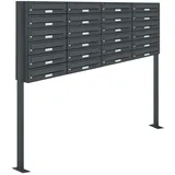 AL Briefkastensysteme AL 24 Fach Anthrazitgrau