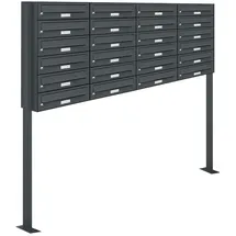 AL Briefkastensysteme AL 24 Fach Anthrazitgrau