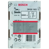 Bosch Professional SK50 16G 1,2 mm, 16 mm, verzinkt Tacker-Nägel 16x1.2mm, 5000er-Pack 2608200511
