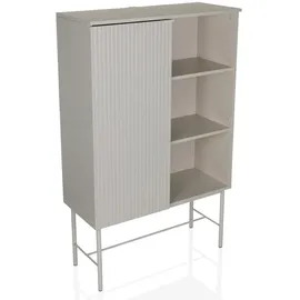 hjh living Highboard SIO 82 x 35 x 130 cm Grau