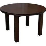 Mirjan24 Esszimmertisch S33 Fi, Oval Esstisch, Farbauswahl, Praktischer Auszugstisch, Tisch für Esszimmer, Küchentisch, Ausziehtisch (Nuss, 100x140 cm)