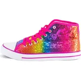 Party Factory Pailletten Schuhe, regenbogen Glitzer, Größe 38, für Damen und Herren, Designer Turnschuhe, Sneaker für Karneval - Bunt - 38