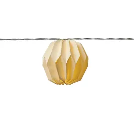 MARELIDA LED Lichterkette Origami Lampions 3,6 m Weiß