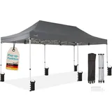 Skandika Pavillon Solvorn 6 x 3 m Grau
