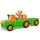 Sieper GmbH SIKU 0147 - Toddys Frank Farmy, Traktor, Spielzeugauto mit Rückziehmotor und Spielfigur, grün/orange